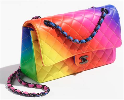 chanel rainbow flap|chanel bag review.